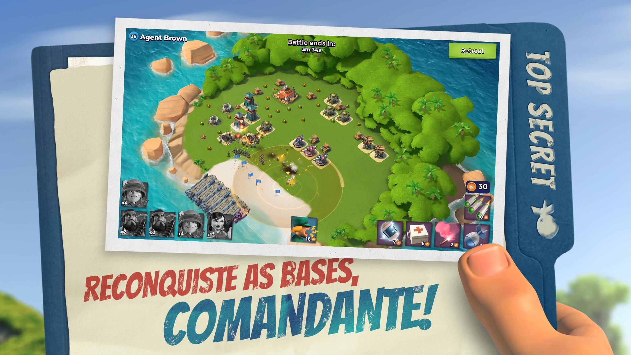 Captura de Tela do Jogo Boom Beach