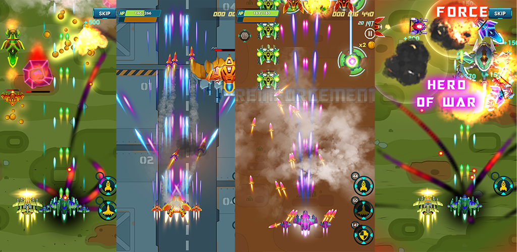 Screenshot of the video of SpaceShooter