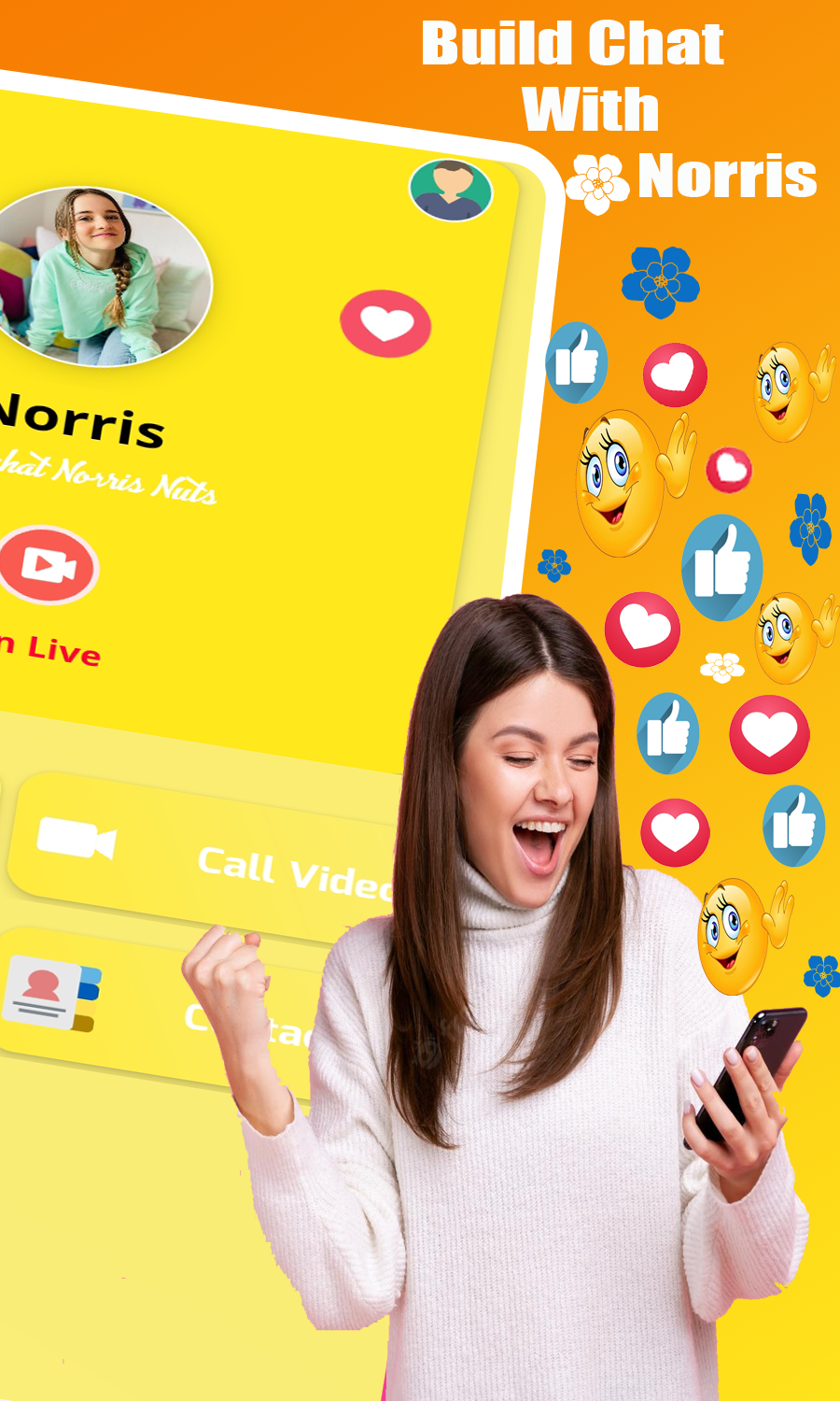 Norris Nuts Fake Call Video Game Screenshot