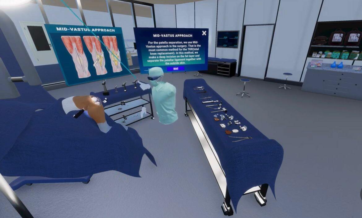 VR TKA Surgery Simulatorのキャプチャ