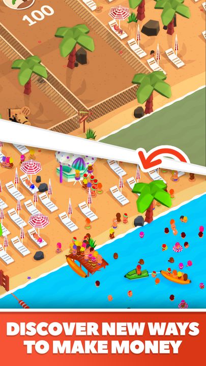 Screenshot 1 of Beach Club Tycoon : Idle Game 1.1.8