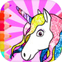 Icon of Unicorn Coloring Glitter Book