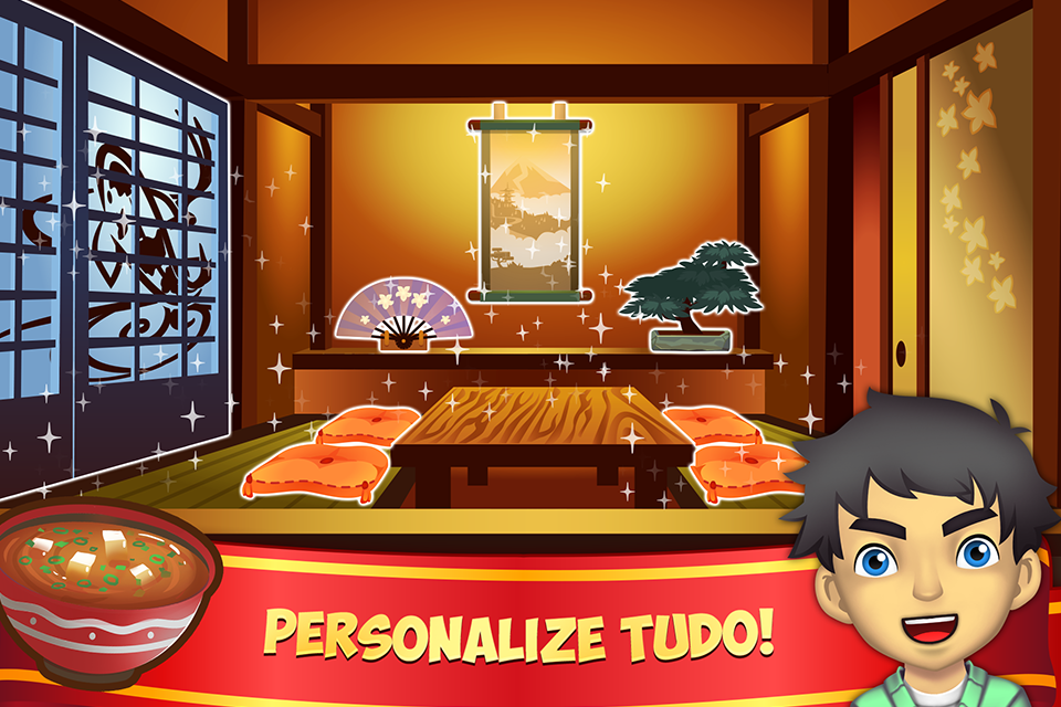 Captura de Tela do Jogo My Sushi Shop: Jogo de Comida