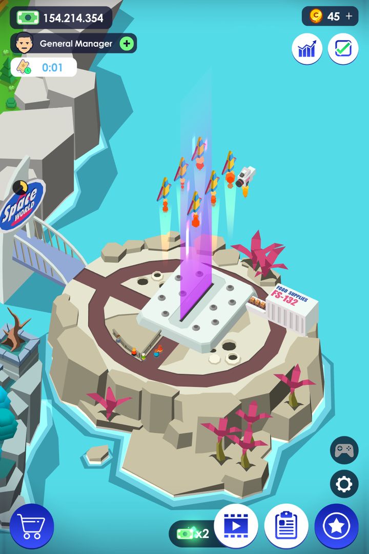 Idle Theme Park Tycoon - Recreation Game 게임 스크린 샷