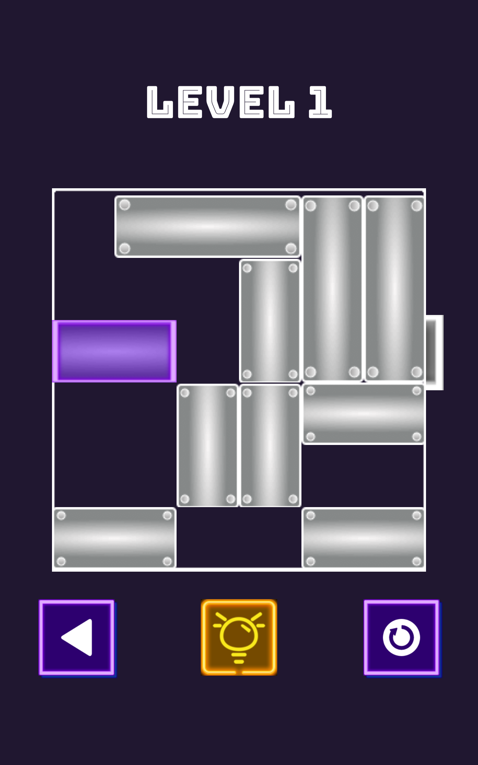 Unblock Neon | Unblock Slide Out Puzzle Game Screenshot