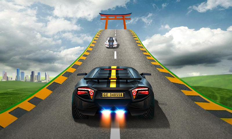 Screenshot of Impossible Car Stunt Racing