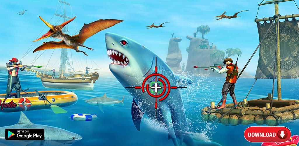 Banner of Shark Attack FPS Sniper Game 