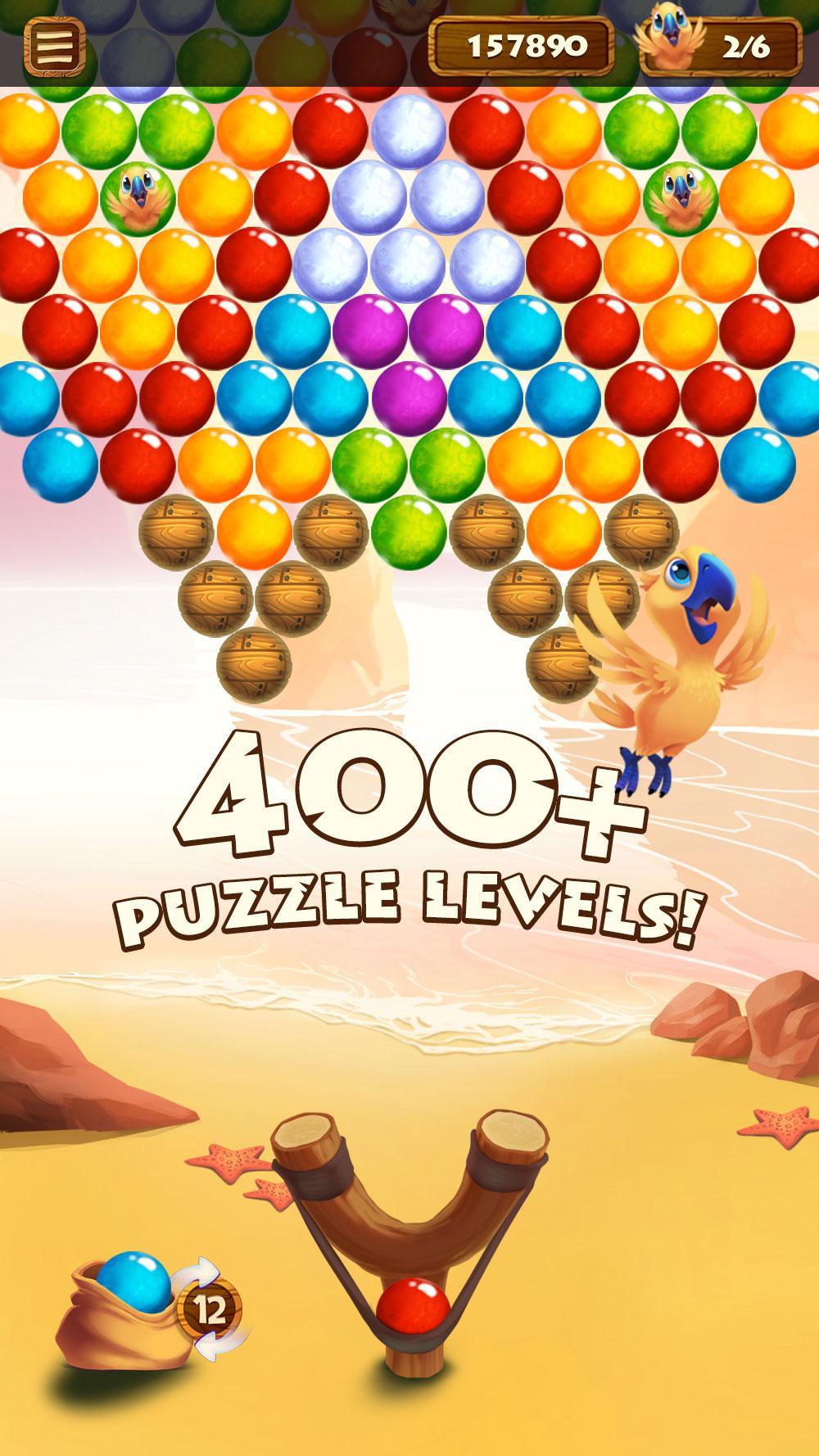 Bubble Shooter Paradise Rescue Game Screenshot