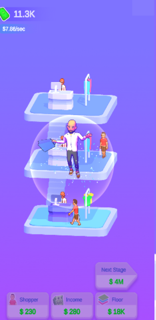 Mall Clicker Game Screenshot