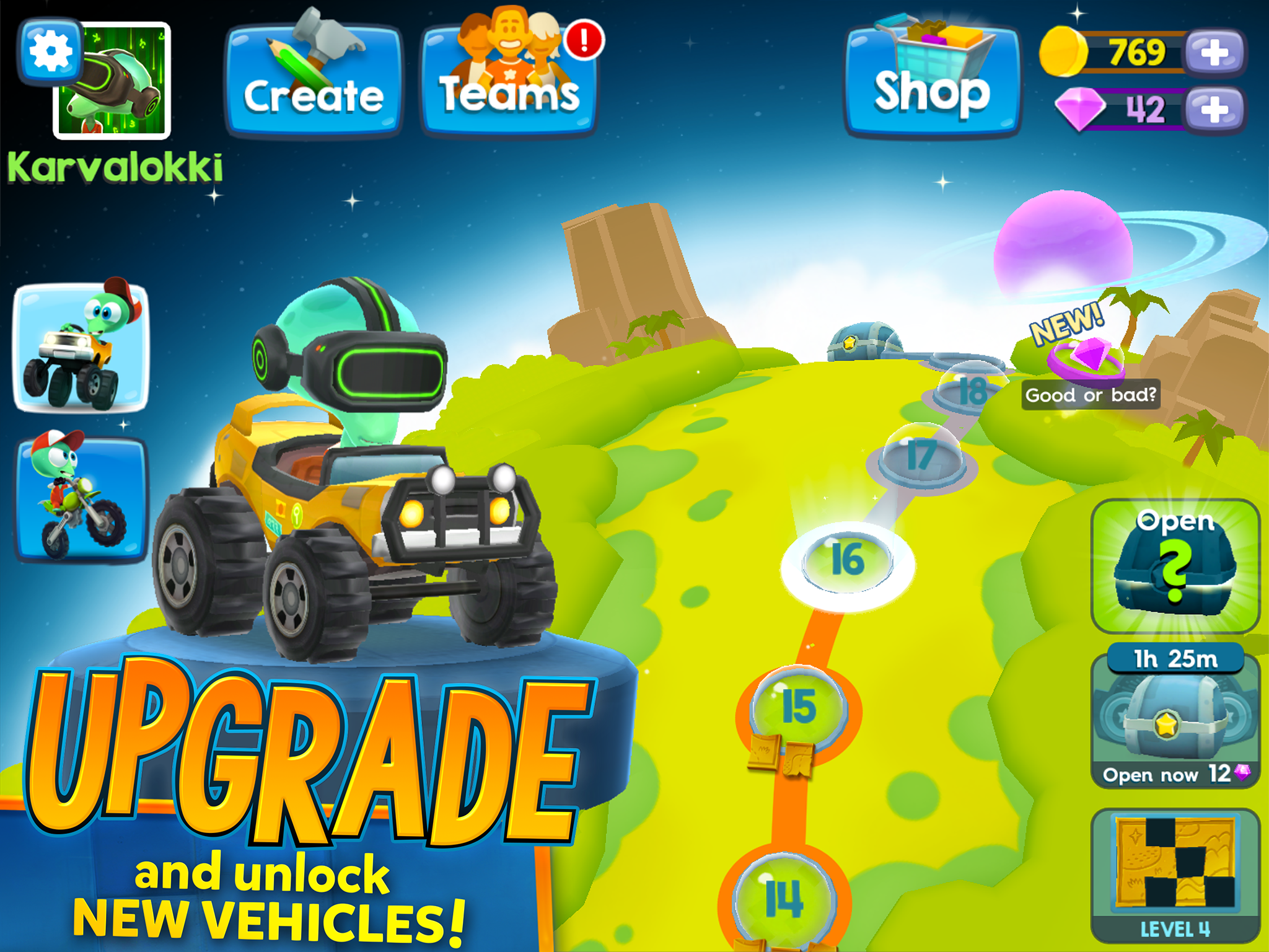 Big Bang Racing – Build & Race Game Screenshot