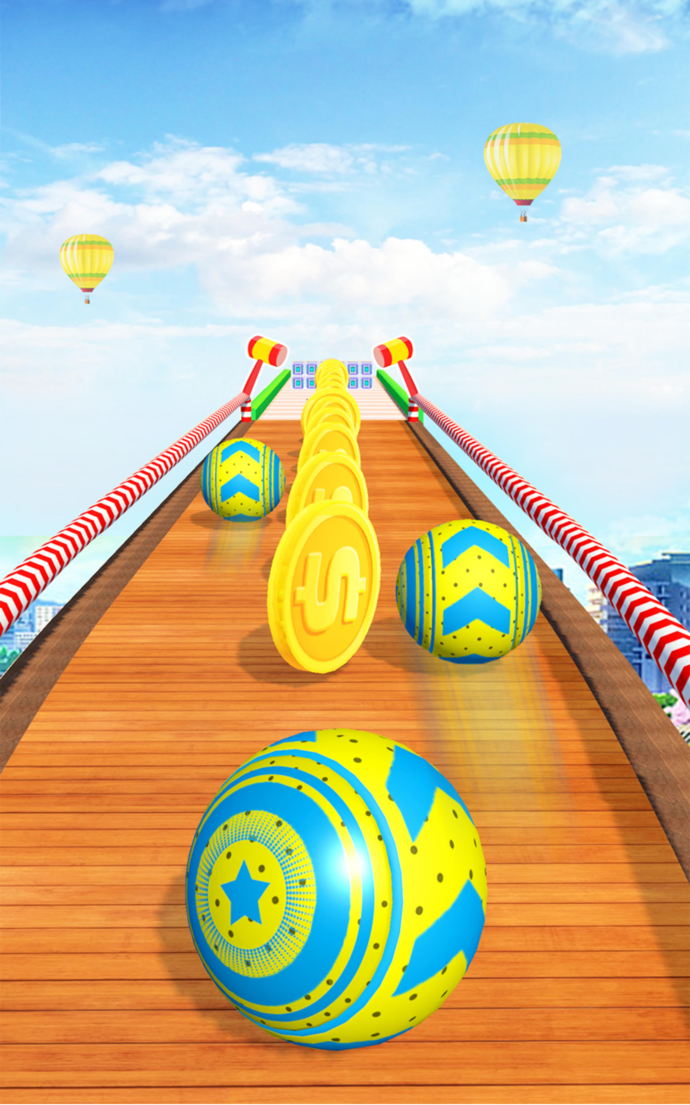 Jogo de bola rolante Sky Going 3D versão móvel andróide iOS apk