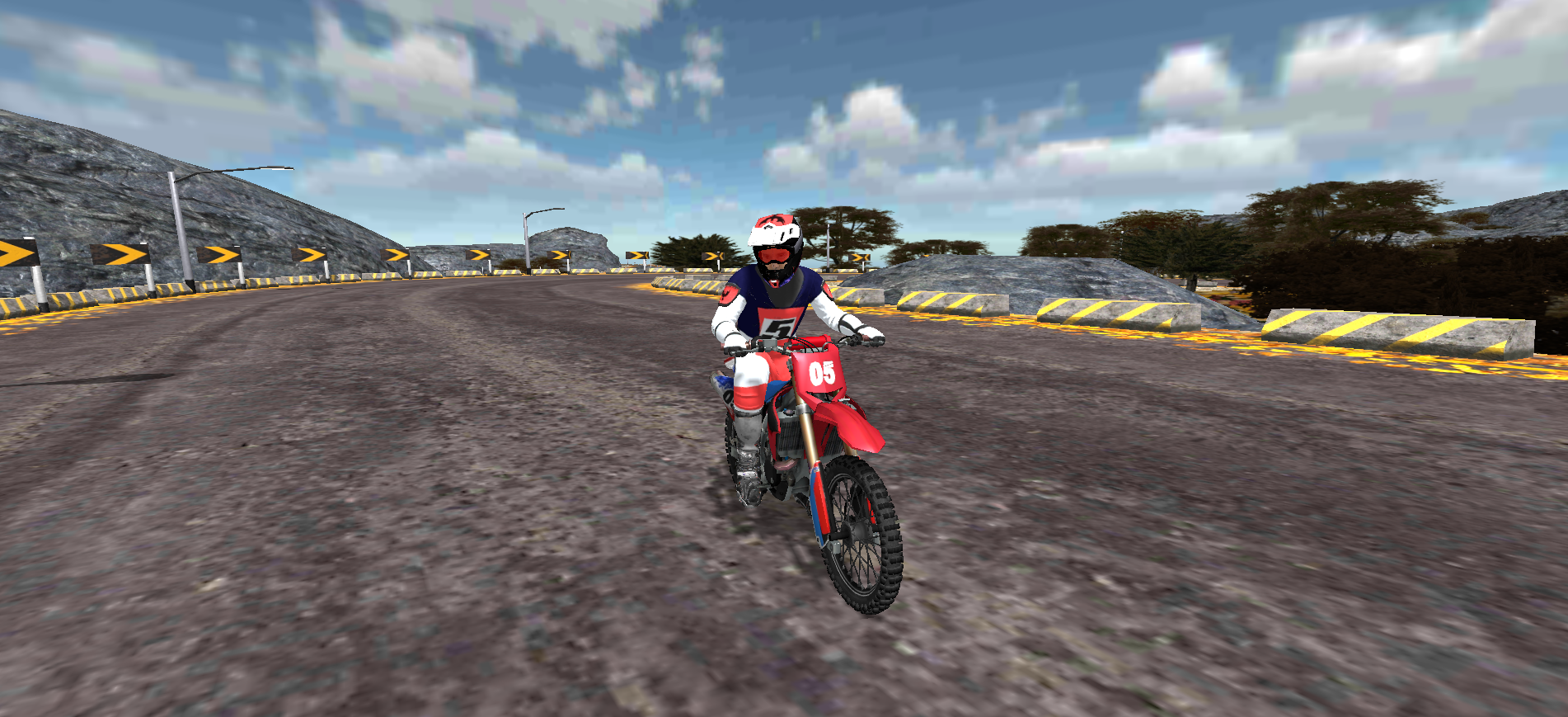 Motocross Racing Simulator Game Screenshot