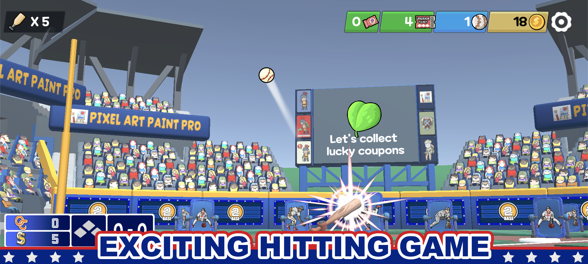 Pin baseball games - slugger ภาพหน้าจอเกม