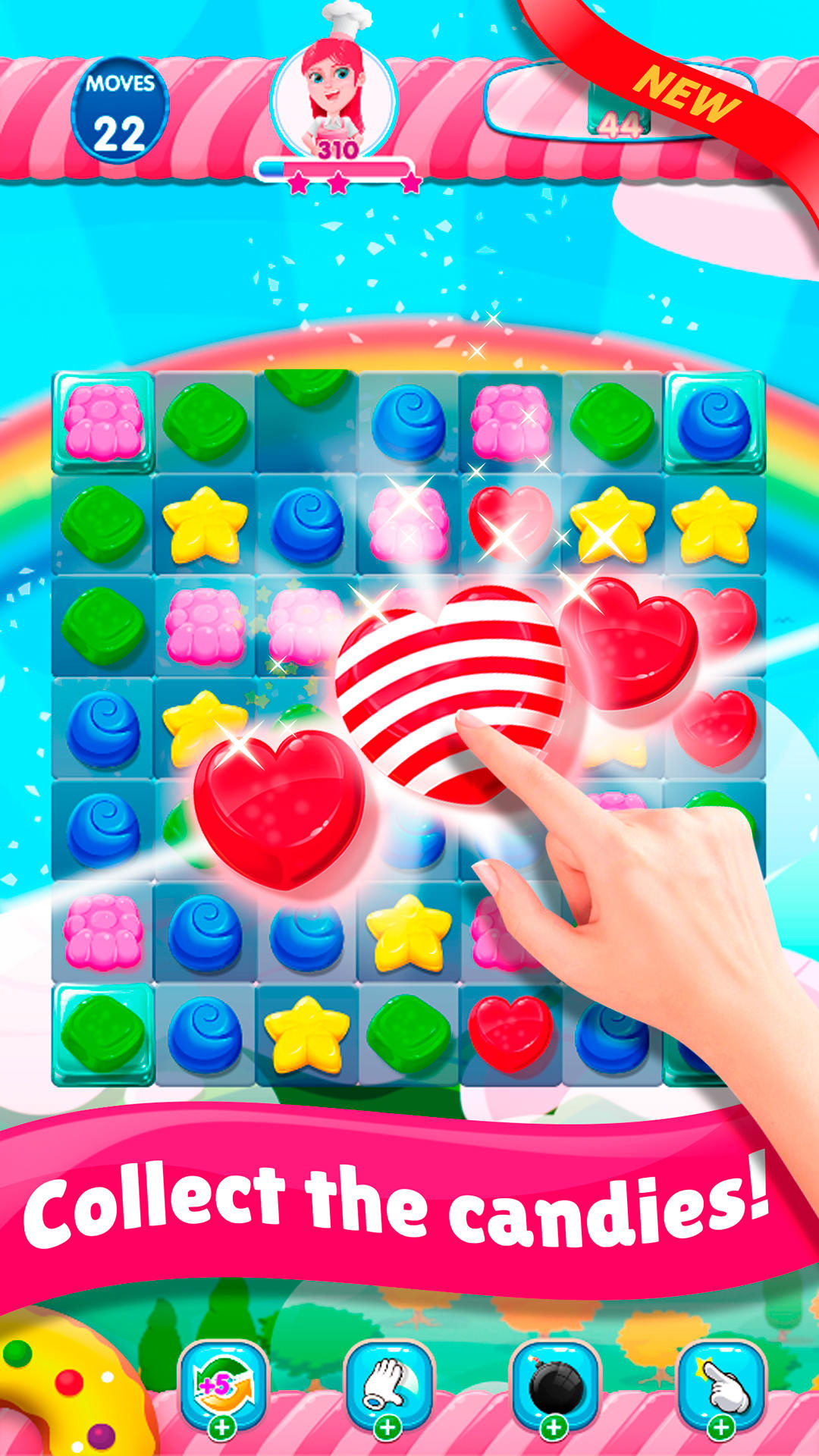 Sweet Sugar Candy 2023 Match 3 Game Screenshot