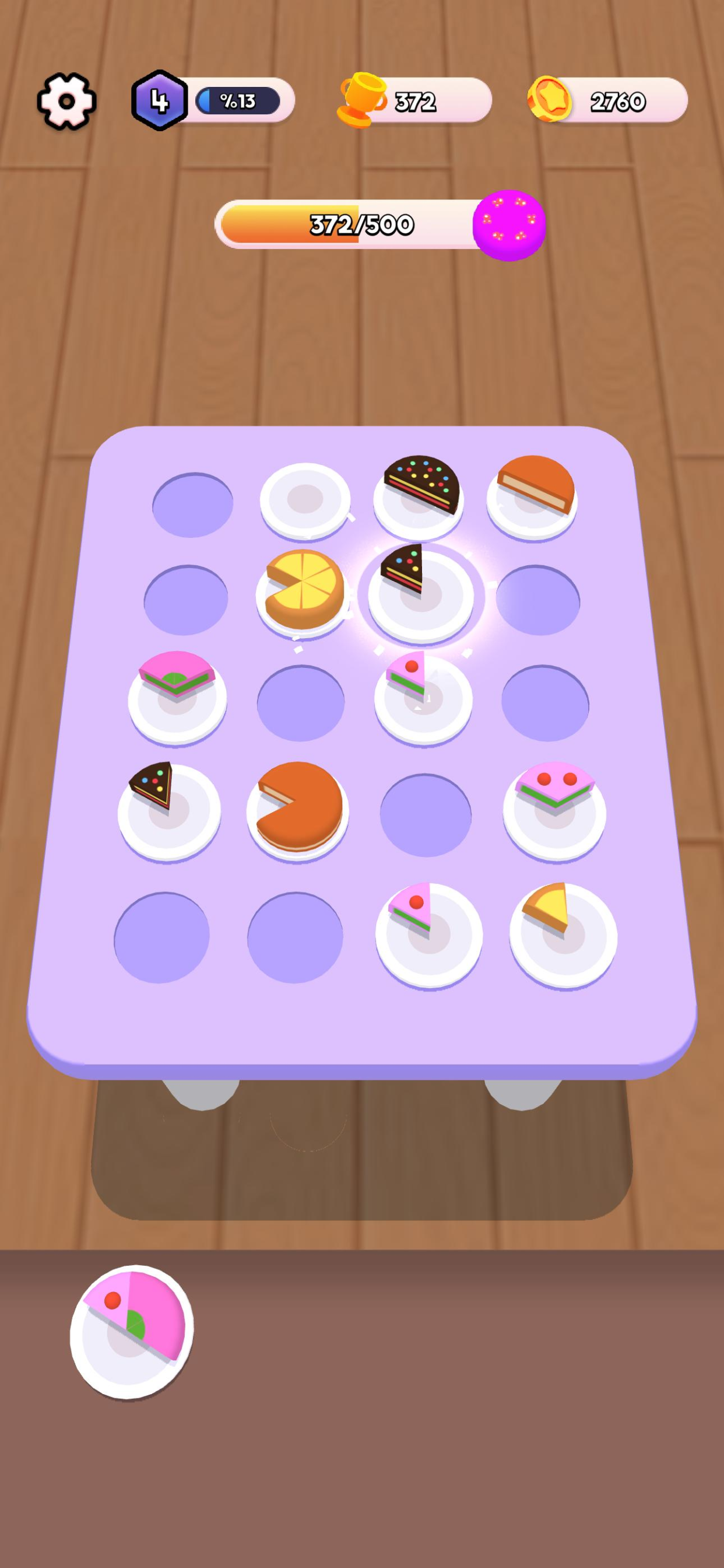 Cake Sort Merge Color 3D ゲームのスクリーンショット