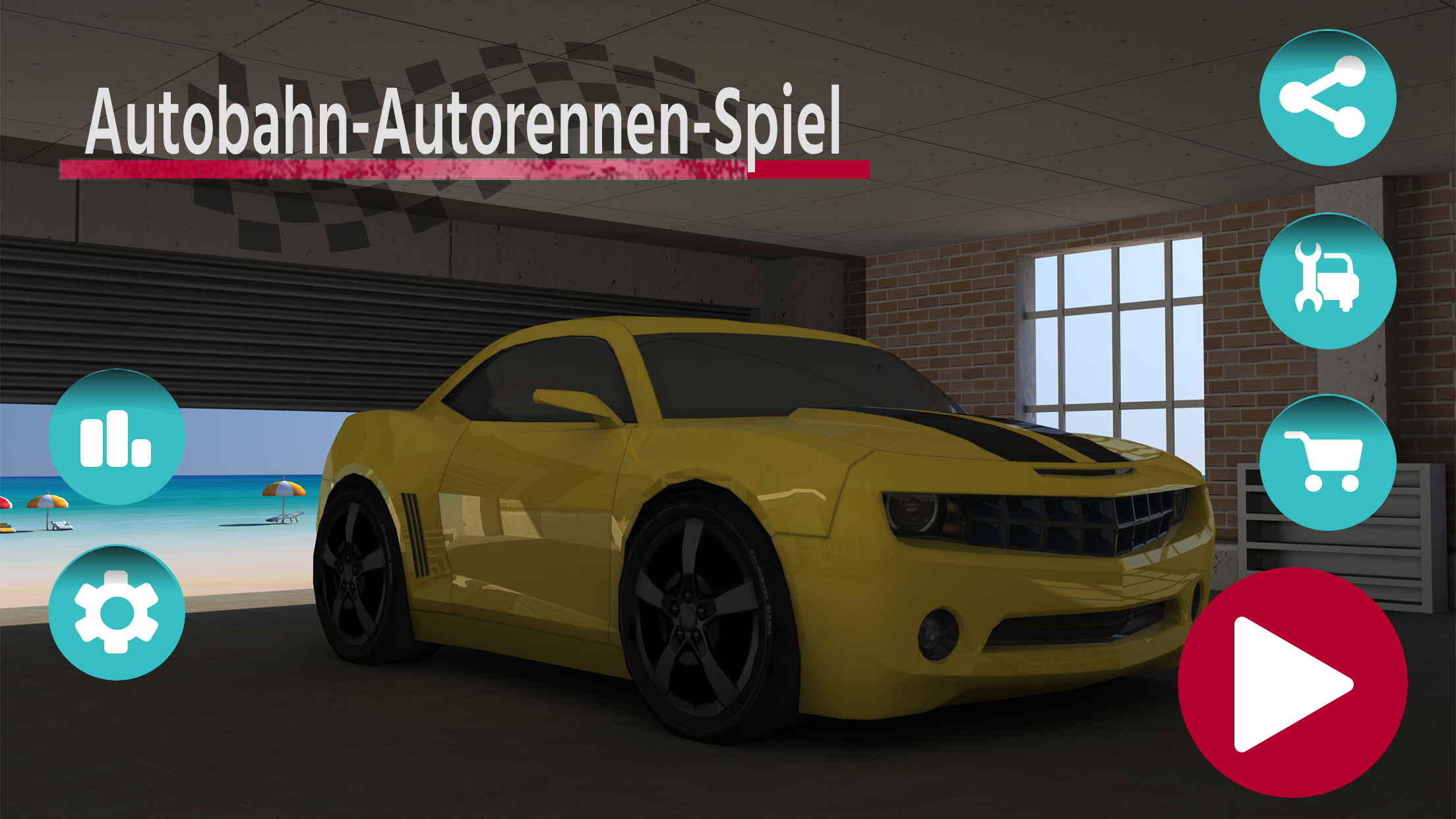 Screenshot 1 of Autobahn-Autorennen-Spiel 3.4