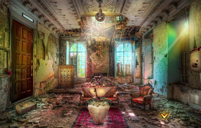Can You Escape Ruined Mansion Game Screenshot