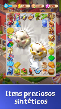 Captura de Tela do Jogo Merge Farm Life: Mansion Decor