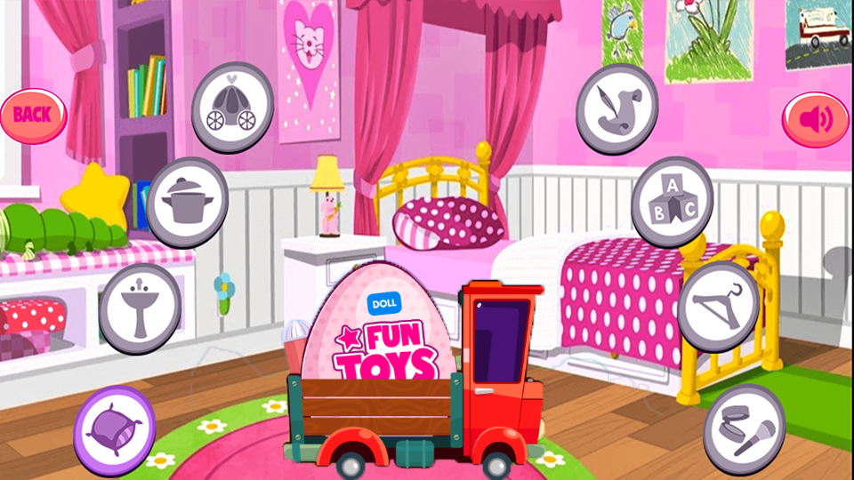Screenshot of Princess Dolls Pink Cleaning 2