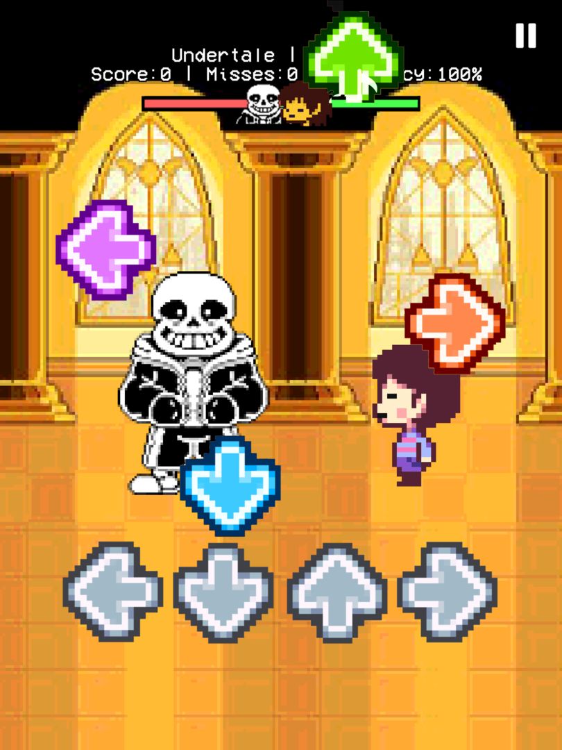 Undertale but FNF gameplay screenshot game