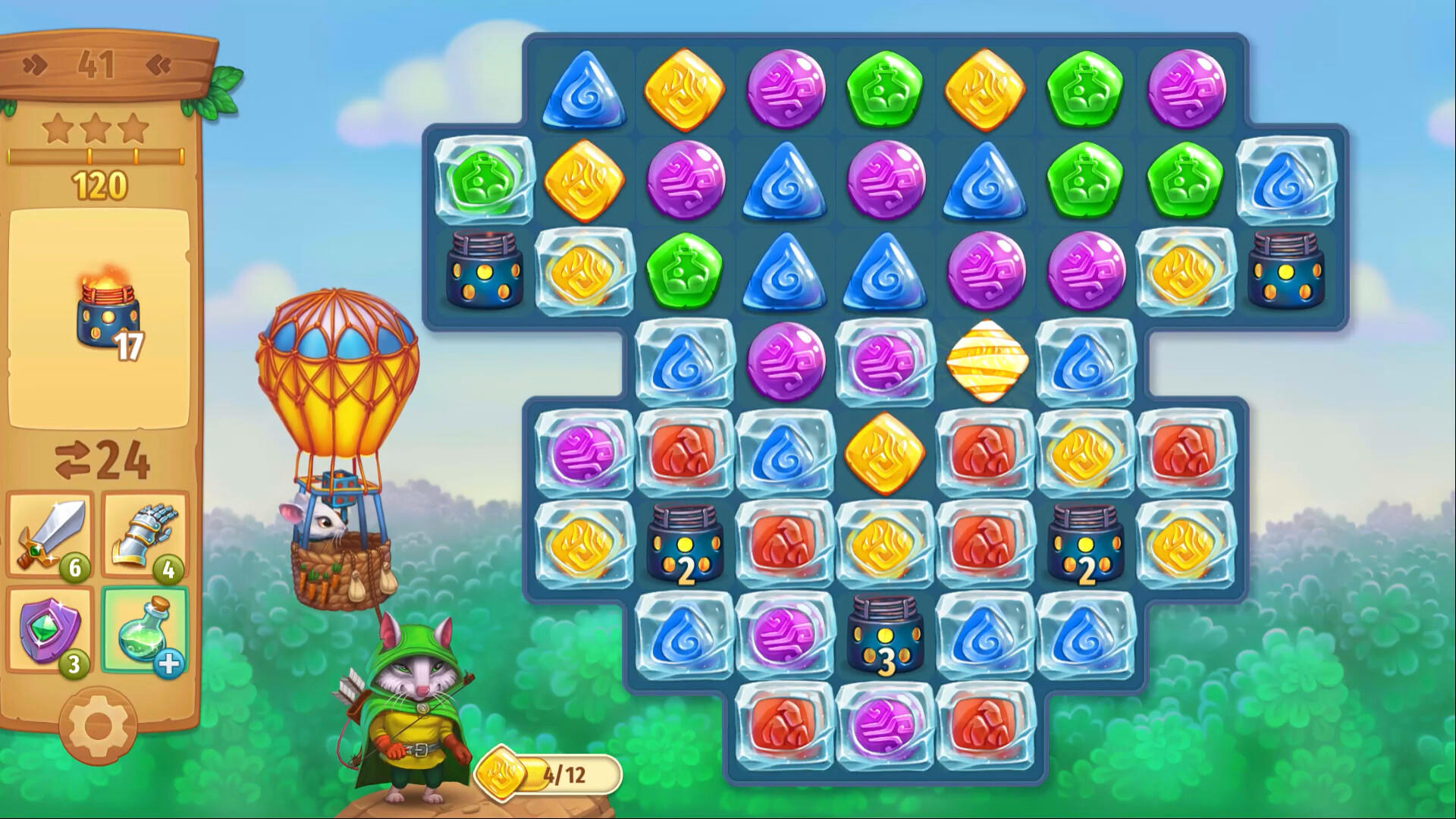 Screenshot of Strongblade - Puzzle Quest and Match-3 Adventure