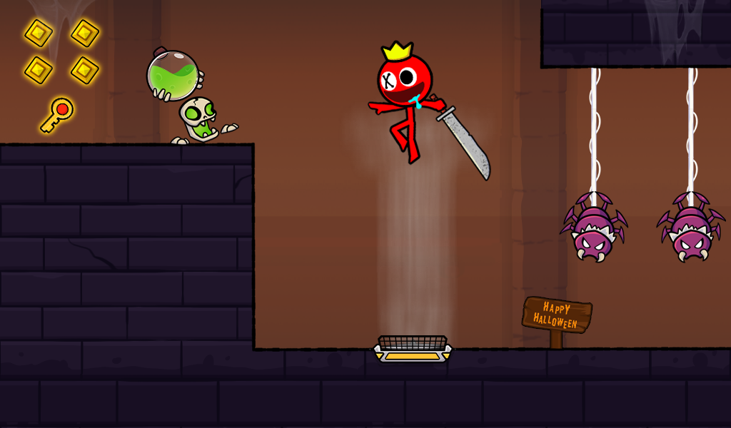 Screenshot of Red Stickman: Stick Adventure