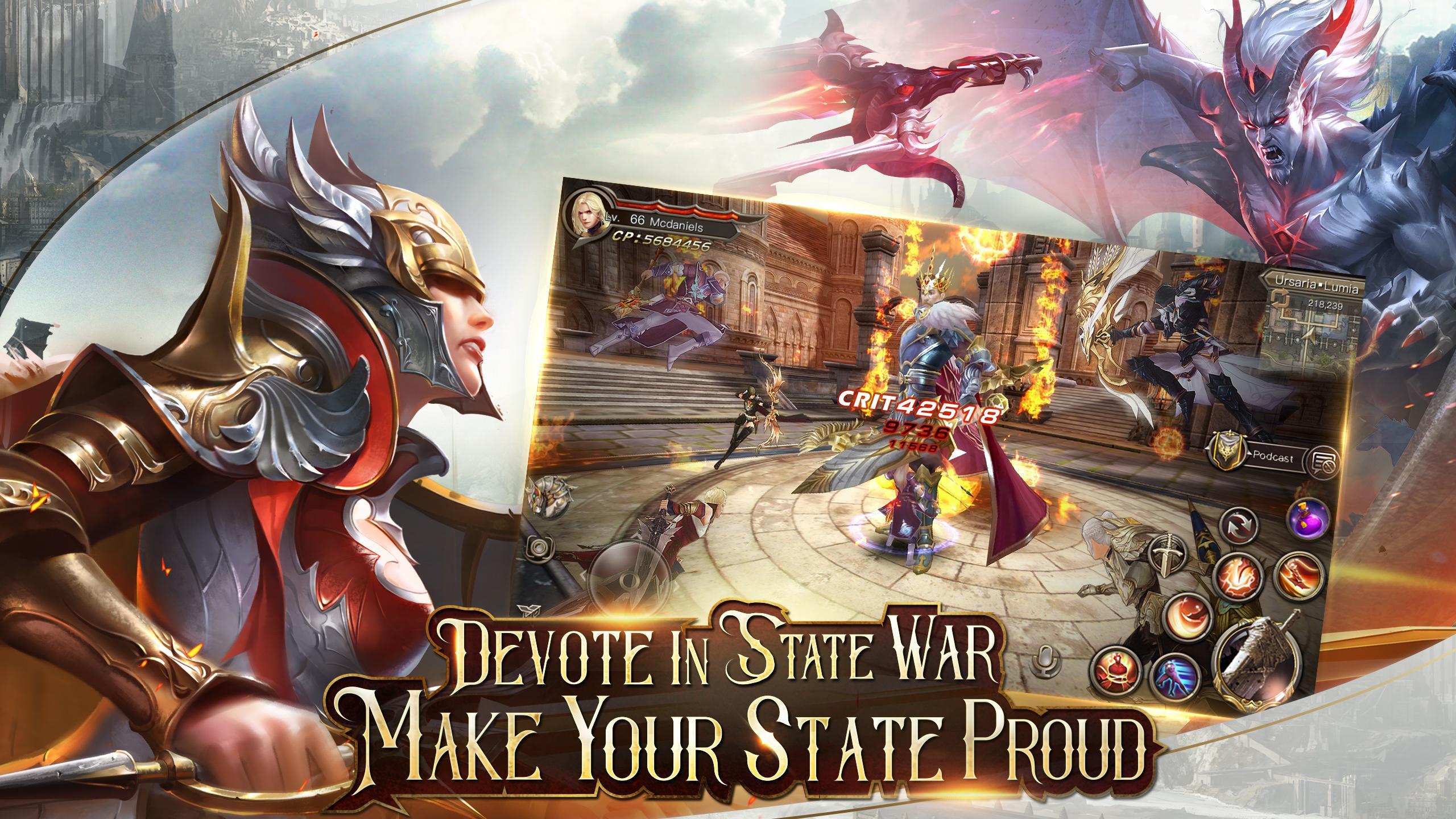 Immortal Thrones-3D Fantasy Mobile MMORPG Game Screenshot