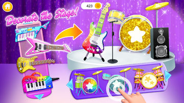 Sweet Baby Girl Pop Stars Game Screenshot