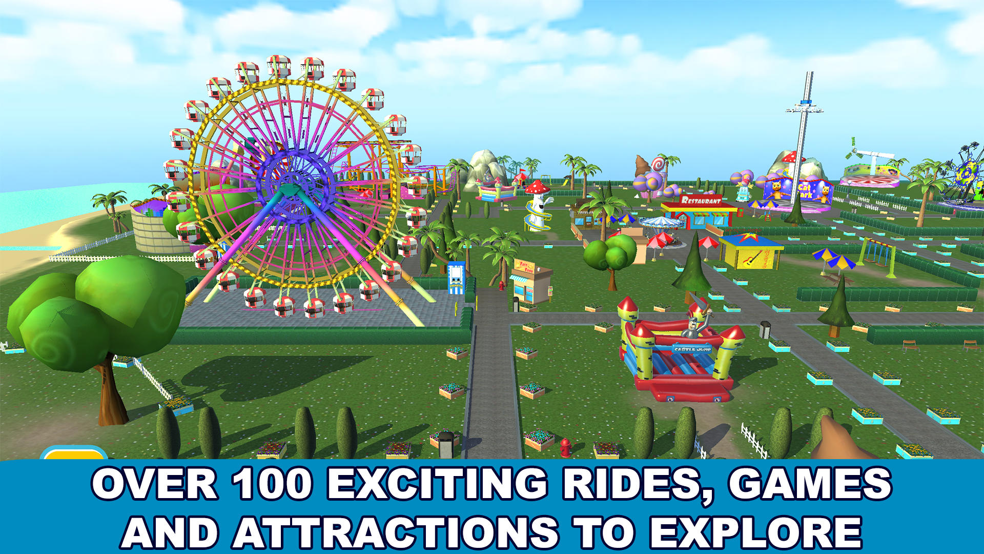 Cat Theme & Amusement Park Fun 遊戲截圖