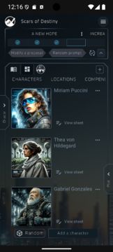 PUM Companion RPG Storytelling ภาพหน้าจอเกม