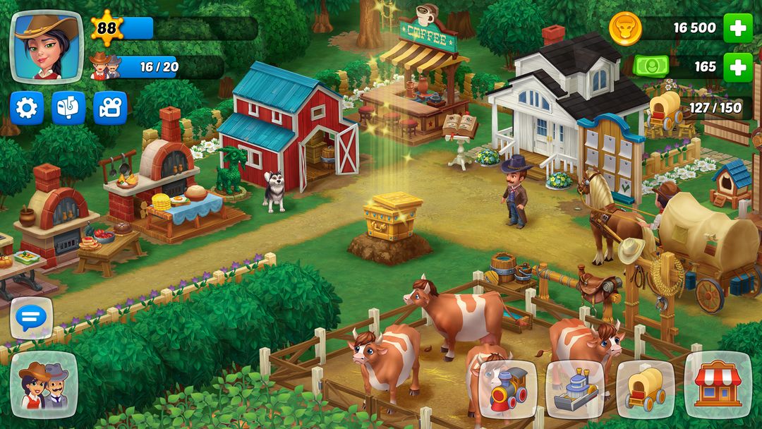 Wild West: Build a Farm 建造農場遊戲截圖