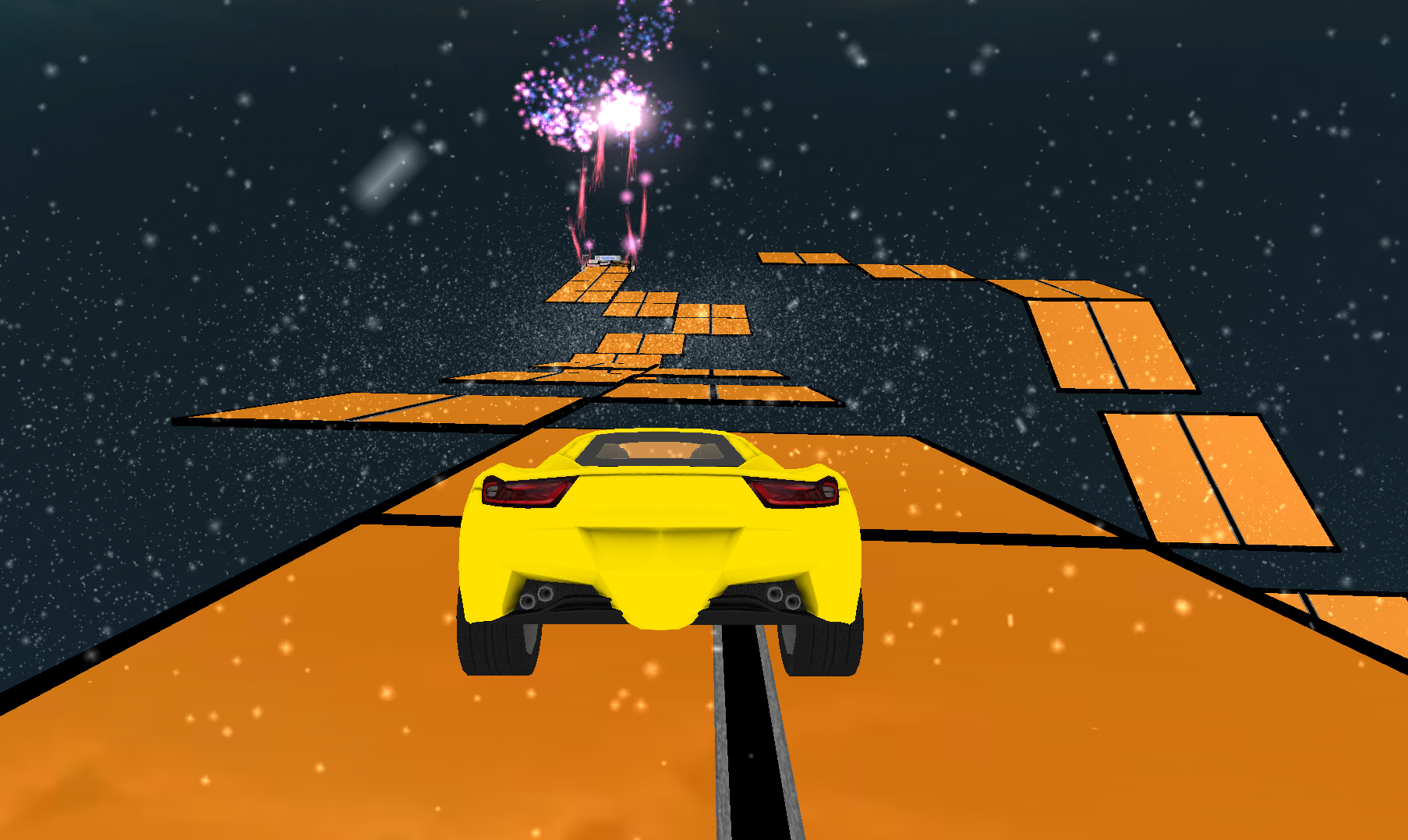 GT Car Racing 3D: Timeless Stunts at the sky Game Screenshot