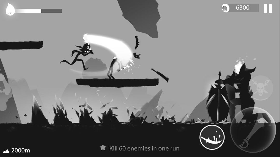 Stickman Run: Shadow Adventure ภาพหน้าจอเกม