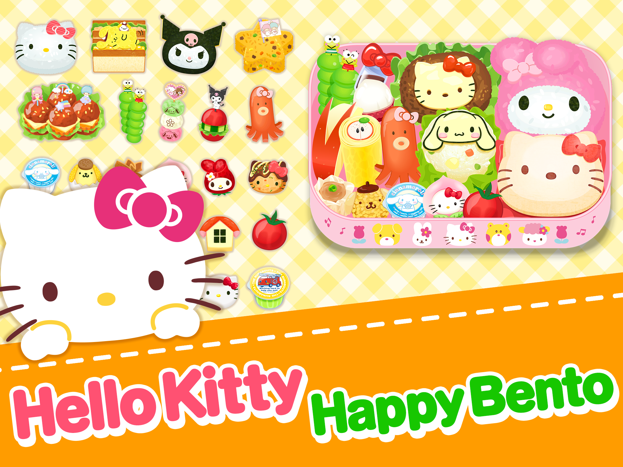 Hello Kitty Happy Bento Game Screenshot