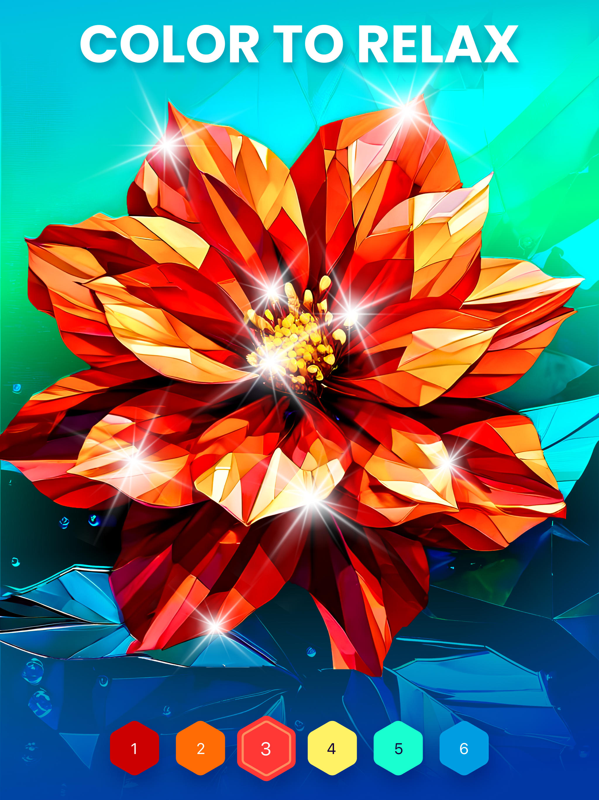 Polygon - Art Coloring Book Game Screenshot