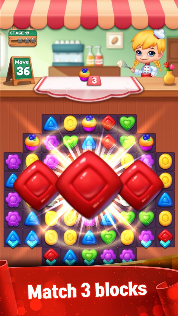 Sweet Candy POP : Match 3 Puzzle screenshot game