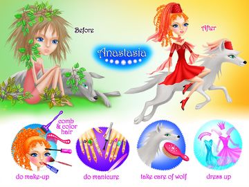 Скриншот игры Magic Princess Makeover
