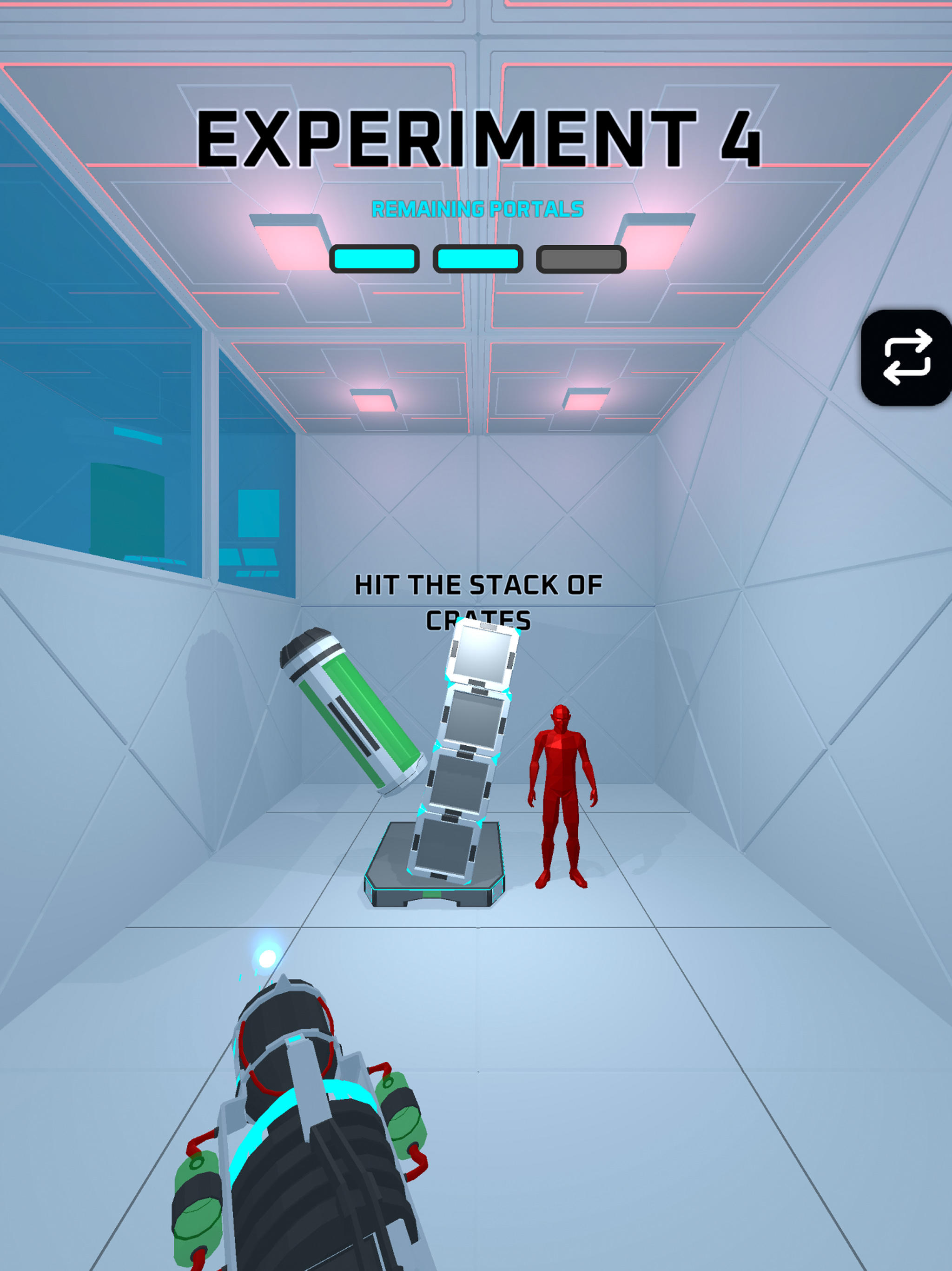 Screenshot of Portals Experiment