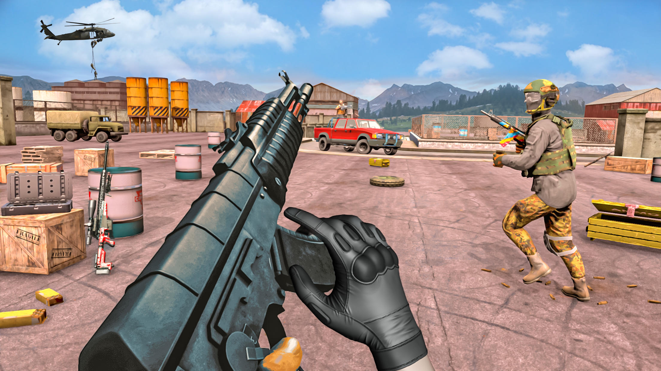 Counter Strike: Mask Gun Games Game Screenshot