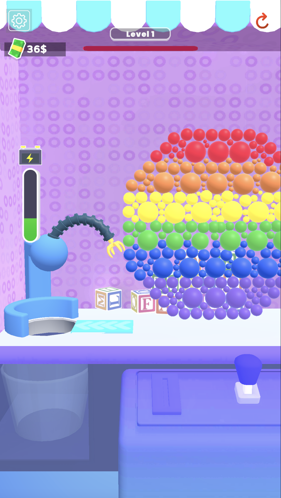 Claw Crusher Game Screenshot