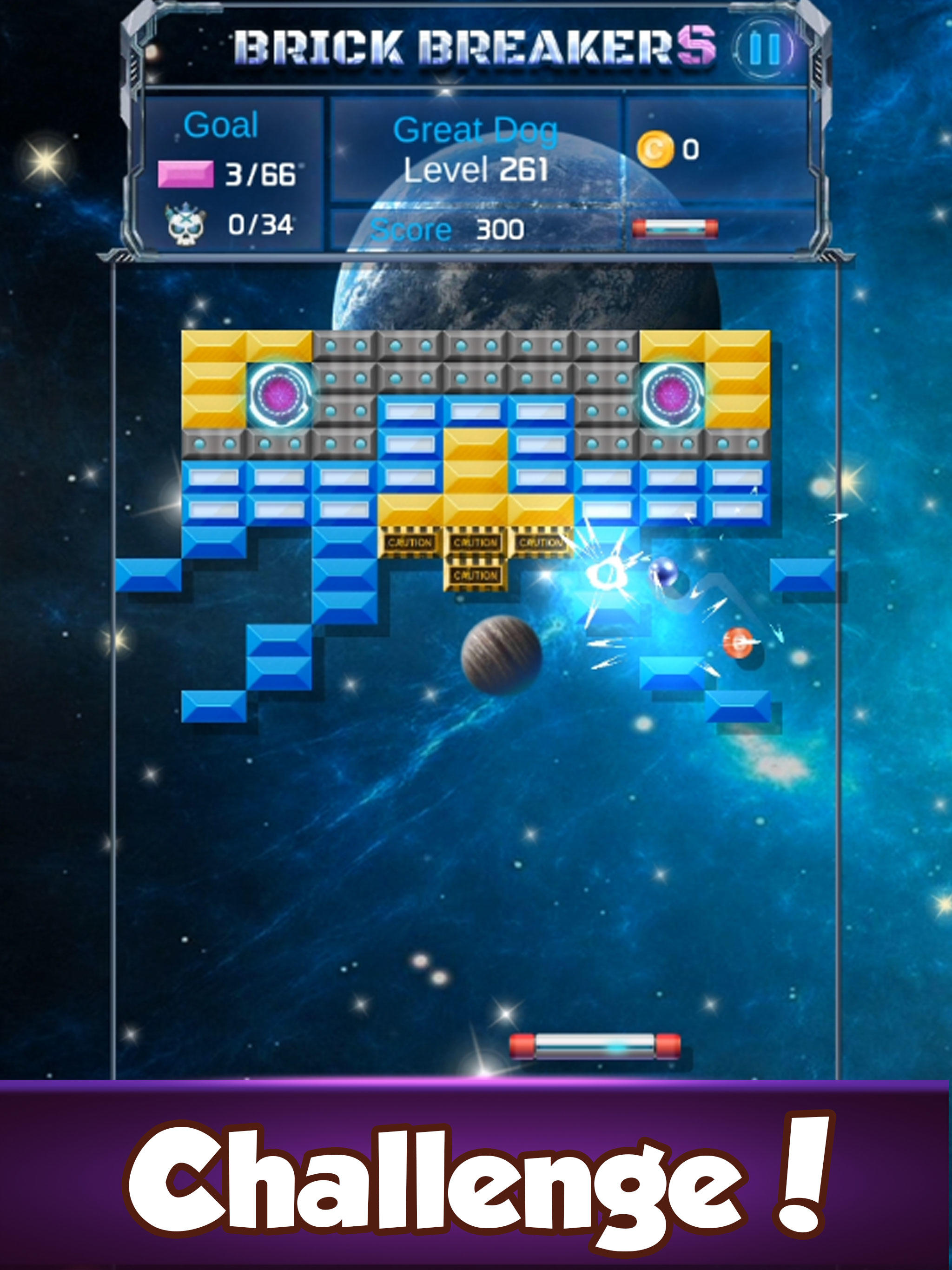 Brick Breaker : Space Outlaw Game Screenshot