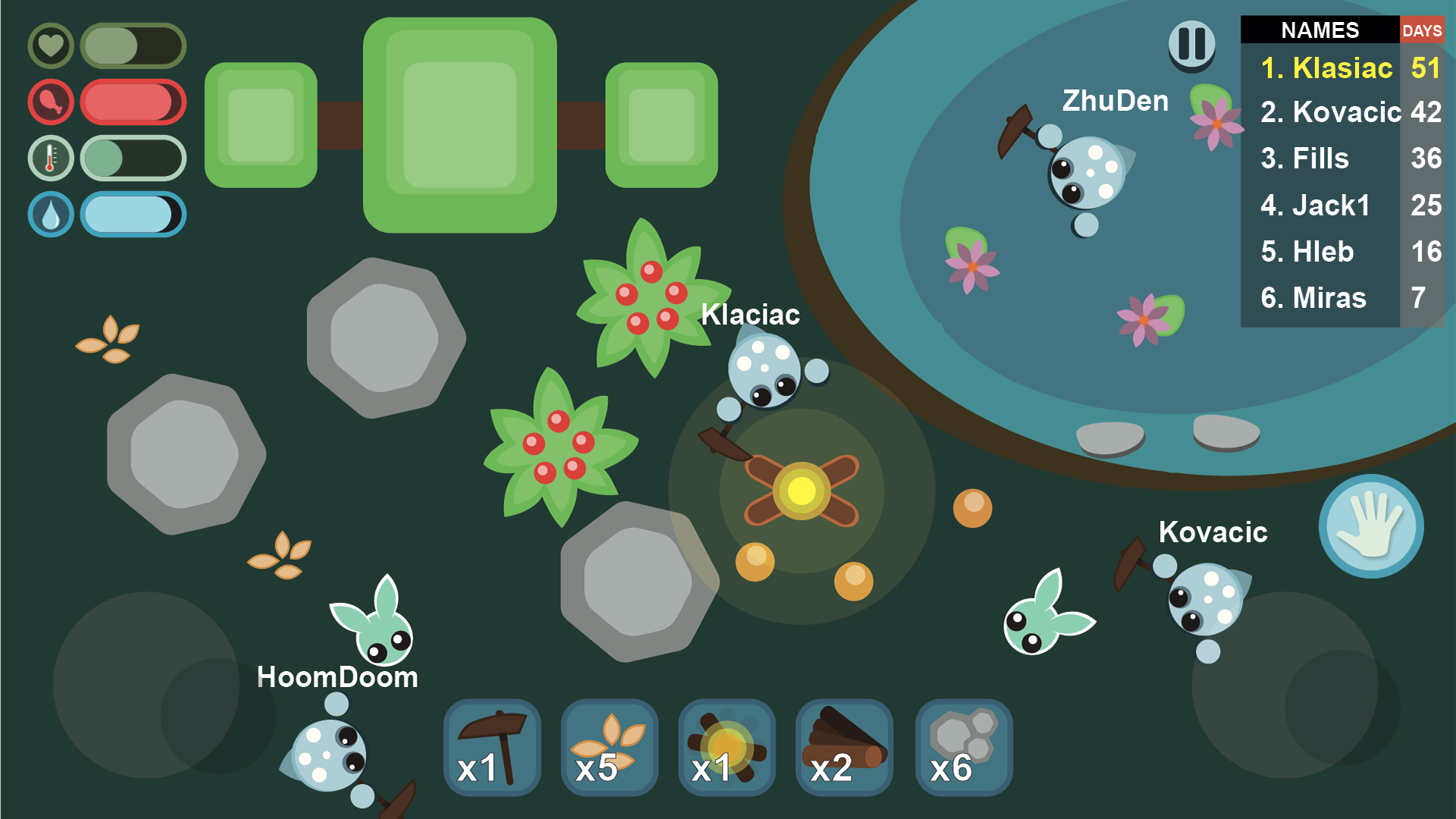 hunger.io online Game Screenshot