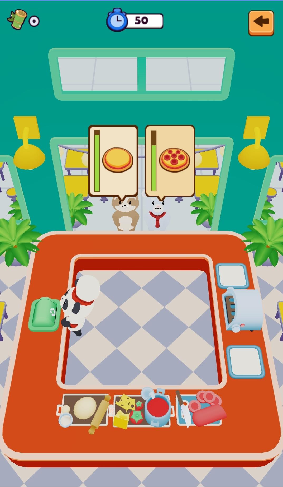 Panda Pizza Parlor Game Screenshot