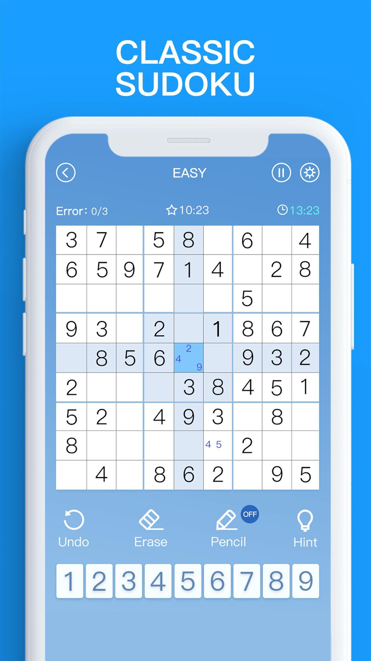 Sudoku - Free Classic Puzzles 게임 스크린샷