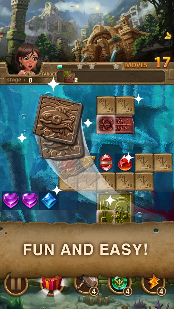 Jewels Atlantis: Puzzle game screenshot game