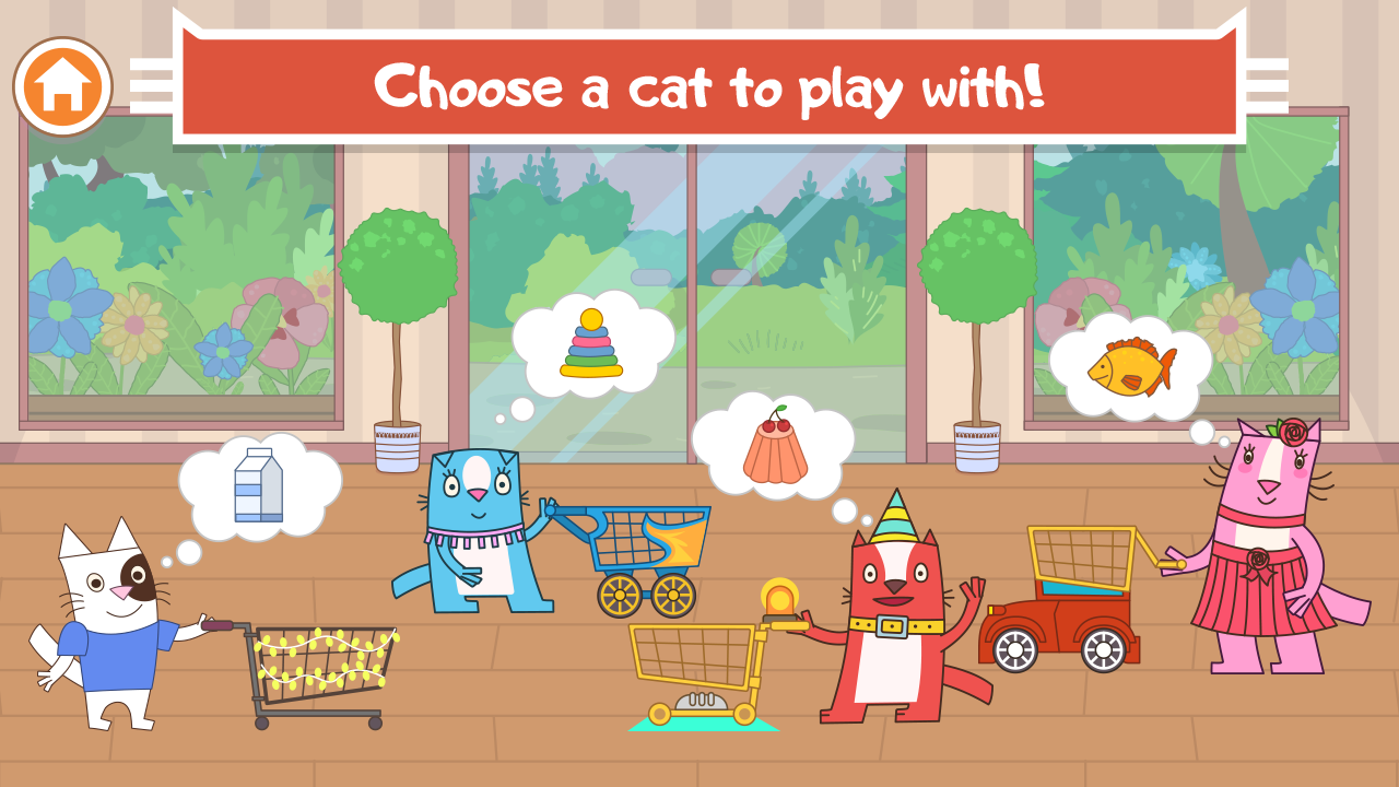 Captura de Tela do Jogo Cats Pets: Store Shopping Games For Boys And Girls