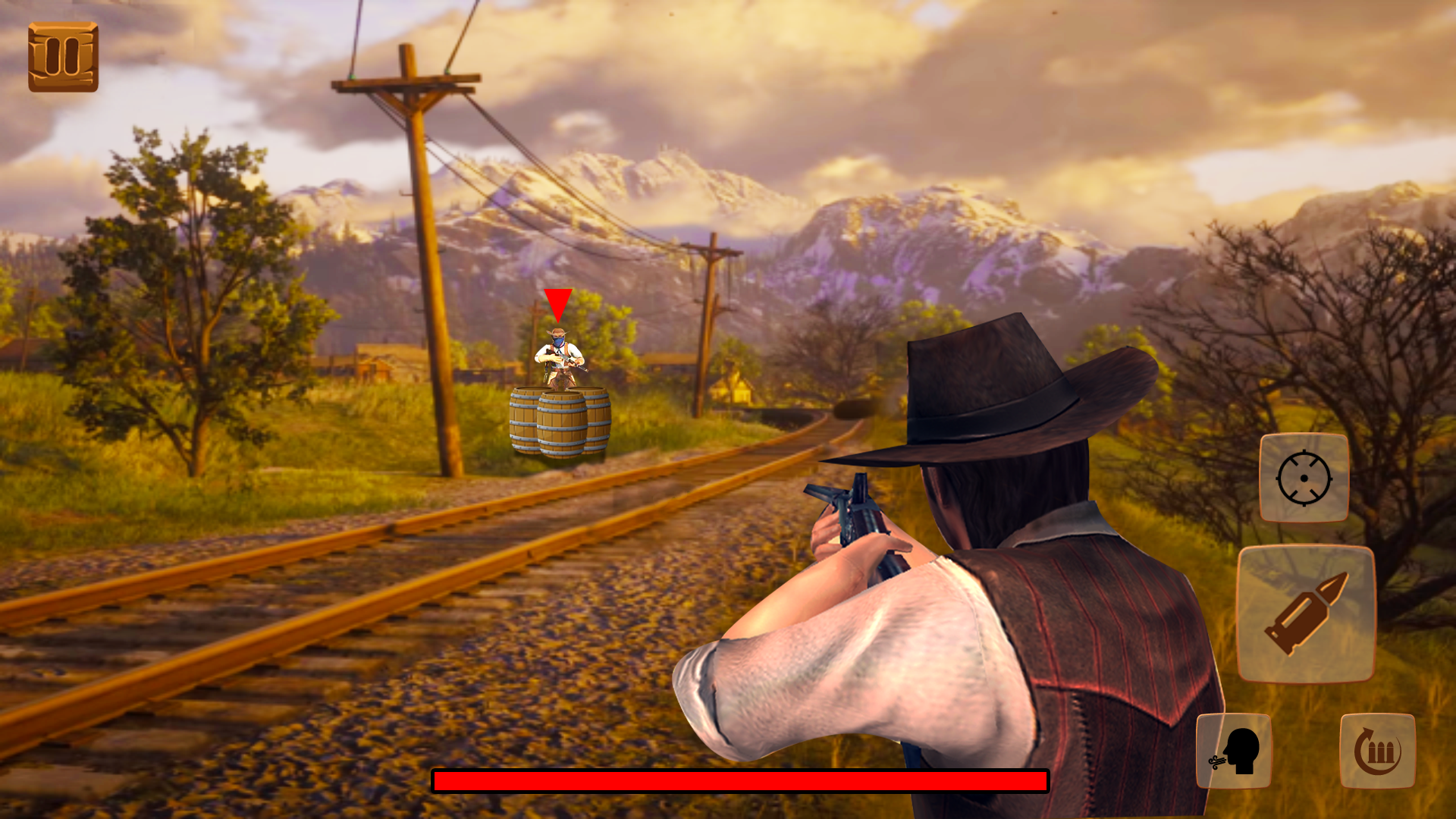 Screenshot of West Gunfighter Cowboy game 3D