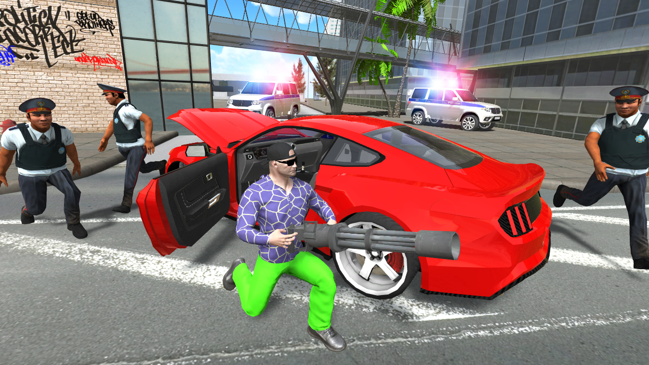 Screenshot 1 of 자동차 도난 시뮬레이션 범죄 1.4