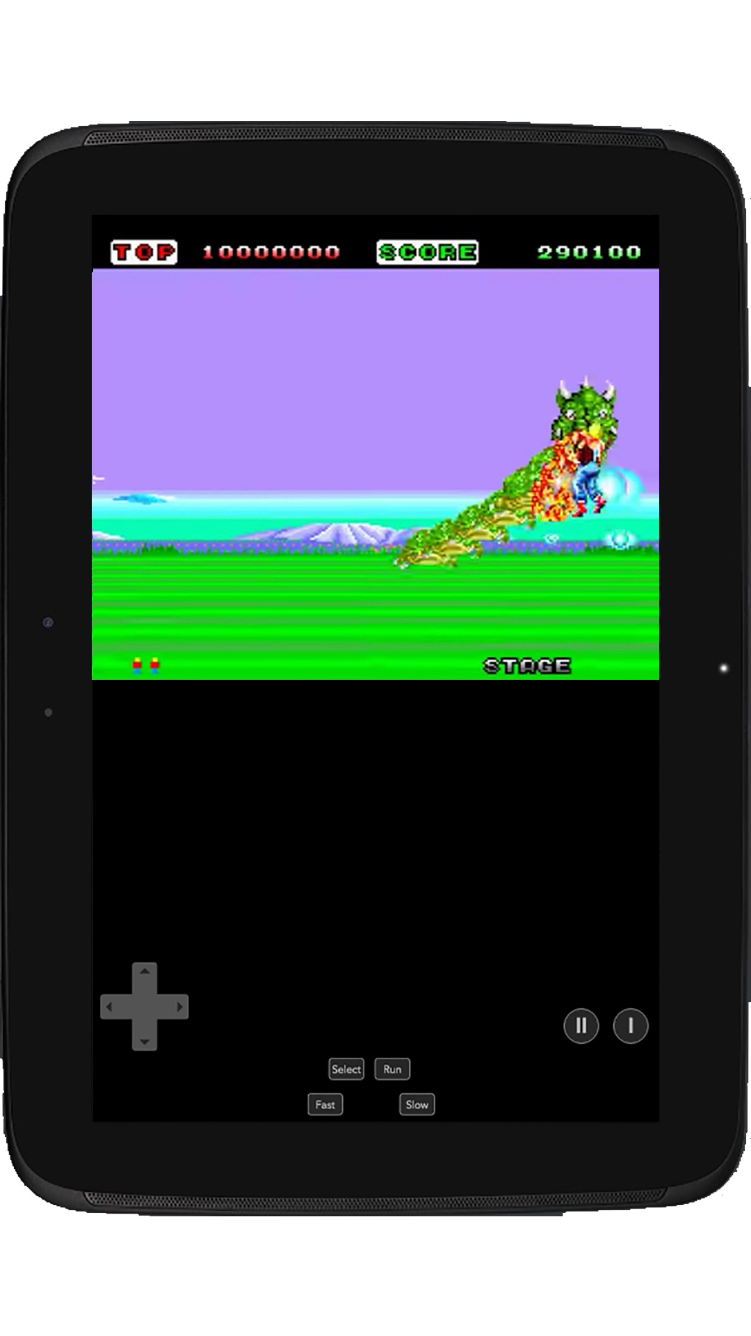 Space Harrier PCE Game Screenshot