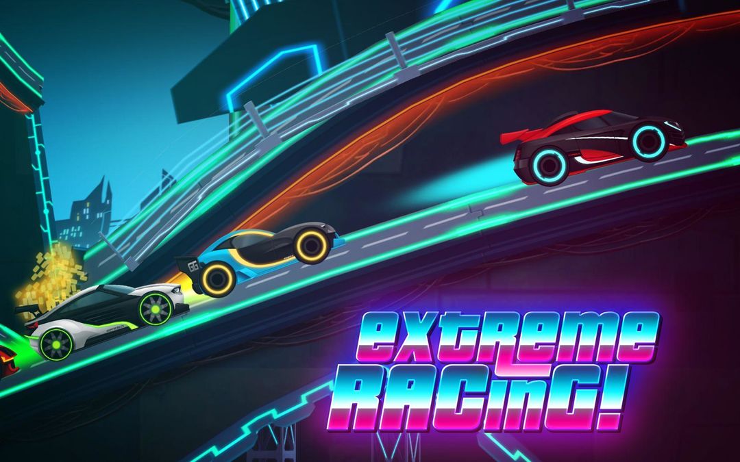 Screenshot of Car Games: Neon Rider Drives Sport Cars